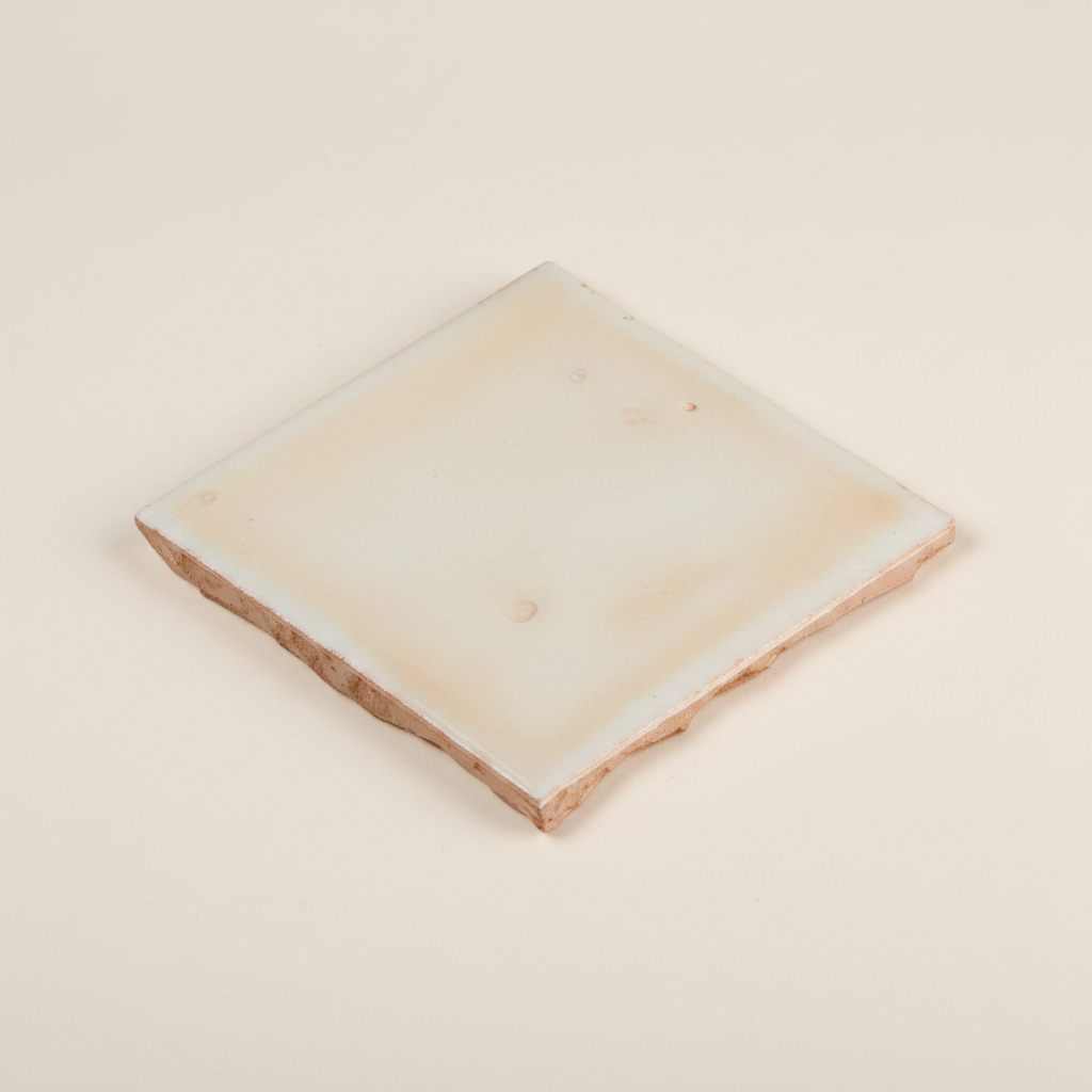 Loun blanc ivoire — fond beige lisse